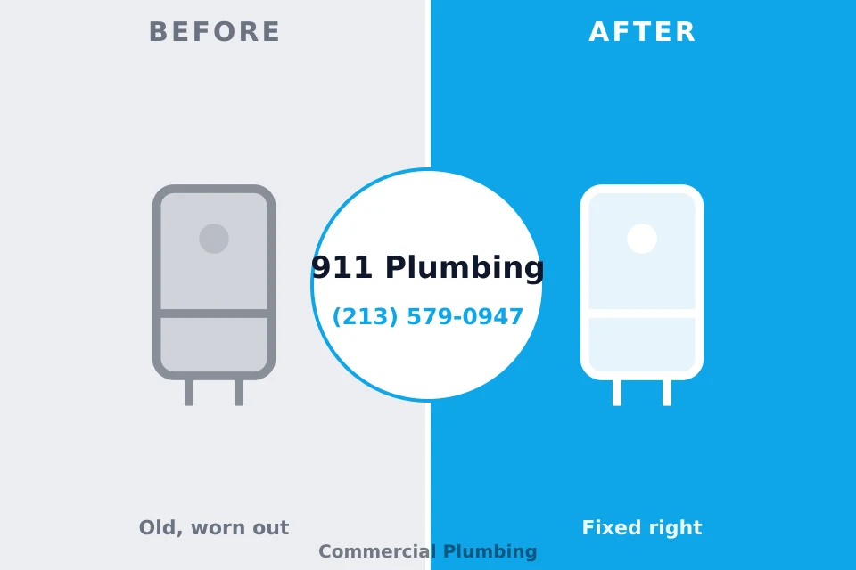 Before and after: plumbing repair West Freehold, NJ
